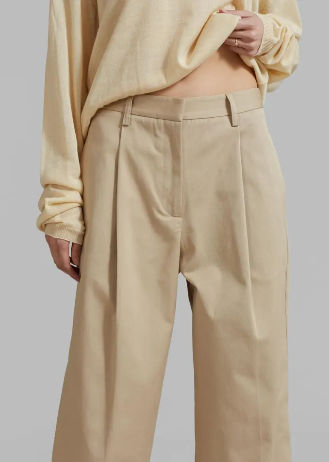 The Frankie Shop Matteau Summer Chino 8211 Sand Shop Bottoms