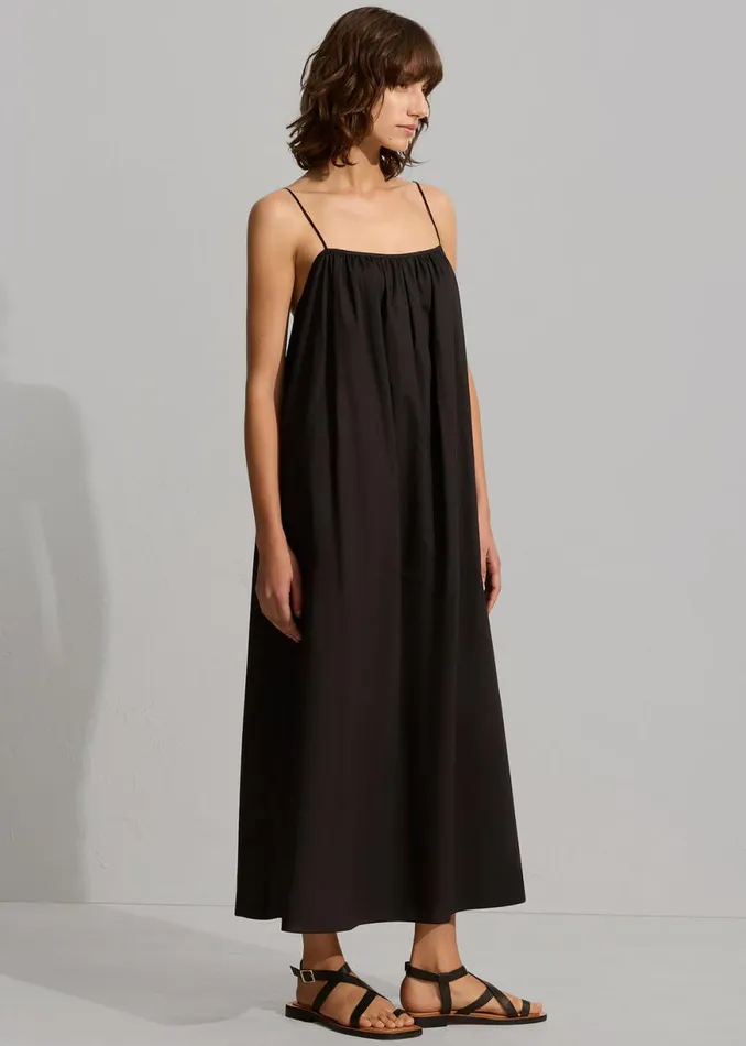 The Frankie Shop Matteau Voluminous Sundress 8211 Black Shop Dresses