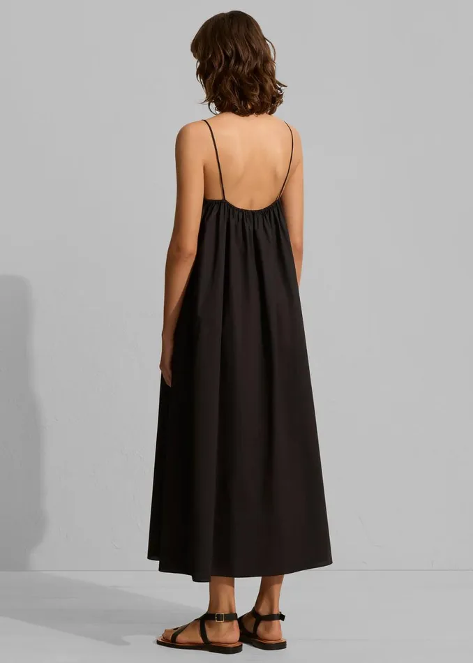 The Frankie Shop Matteau Voluminous Sundress 8211 Black Shop Dresses