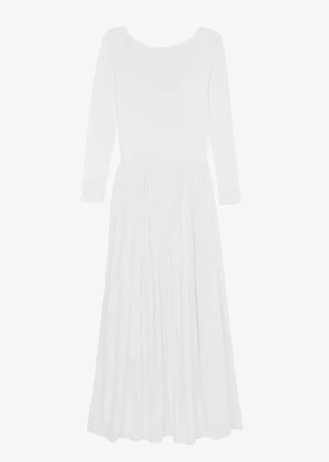 The Frankie Shop Odette Gathered Skirt Maxi Dress 8211 White Shop Dresses