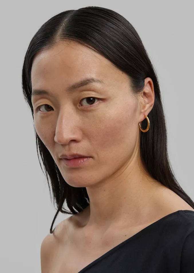 The Frankie Shop Otiumberg Graduated Hoops 8211 Gold Shop Accessories