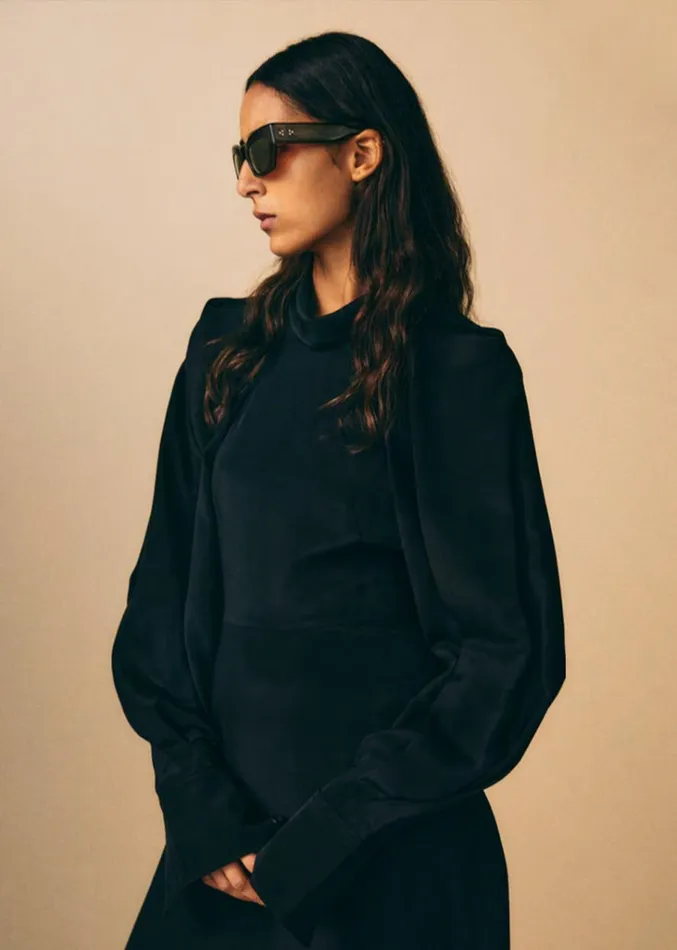 The Frankie Shop Port Tanger Ayreen Sunglasses 8211 Cardamom Shop Accessories