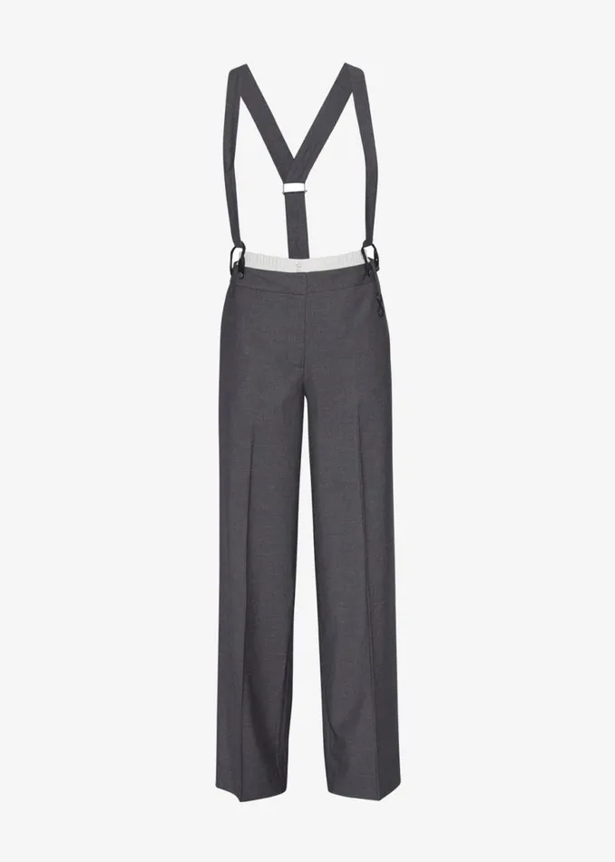 The Frankie Shop REMAIN Suspender Trousers 8211 Castlerock Shop Bottoms