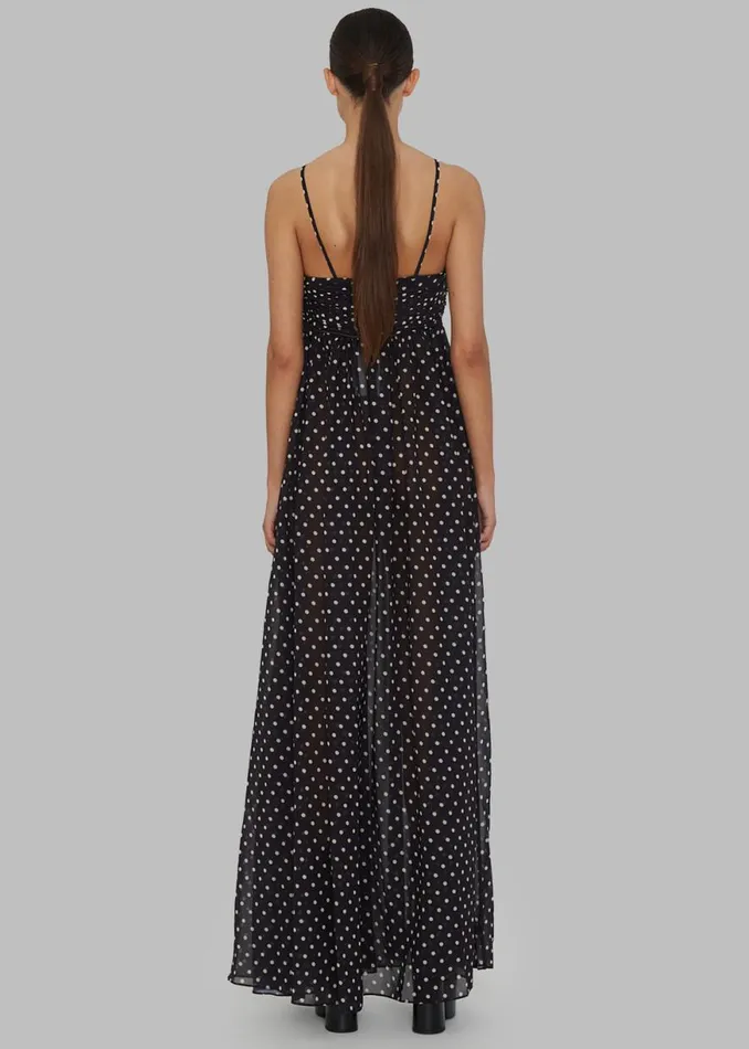 The Frankie Shop ROTATE Chiffon Halterneck Dress 8211 Tap Shoe Comb Shop Dresses