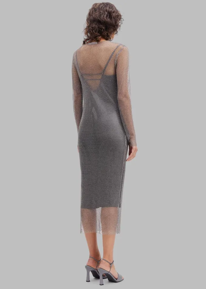 The Frankie Shop Samse Samse Magda Dress 8211 Light Grey Shop Dresses