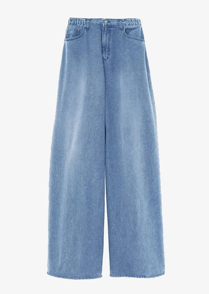 The Frankie Shop Sasha Wide Leg Jeans 8211 Worn Wash Shop Clothing
