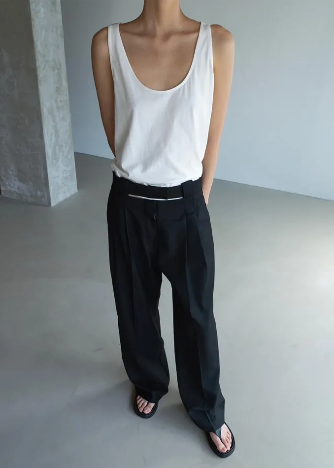 The Frankie Shop Tate Trousers 8211 Black Shop Clothing