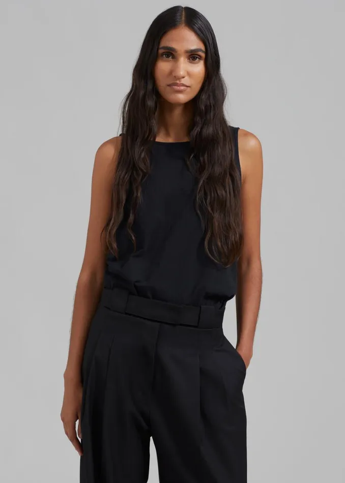 The Frankie Shop Tate Trousers 8211 Black Shop Clothing