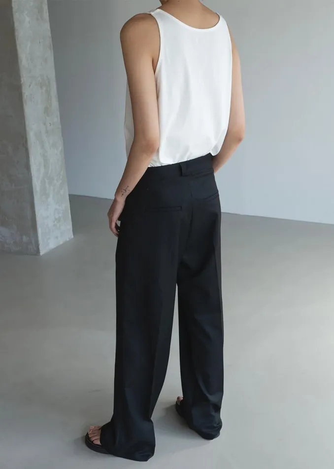 The Frankie Shop Tate Trousers 8211 Black Shop Clothing