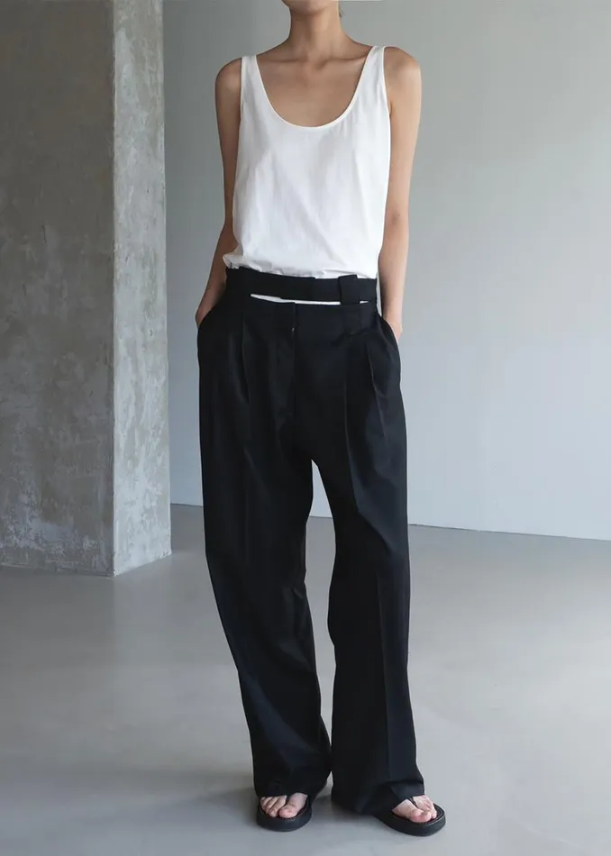 The Frankie Shop Tate Trousers 8211 Black Shop Clothing