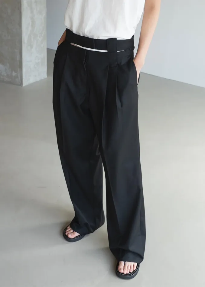 The Frankie Shop Tate Trousers 8211 Black Shop Clothing