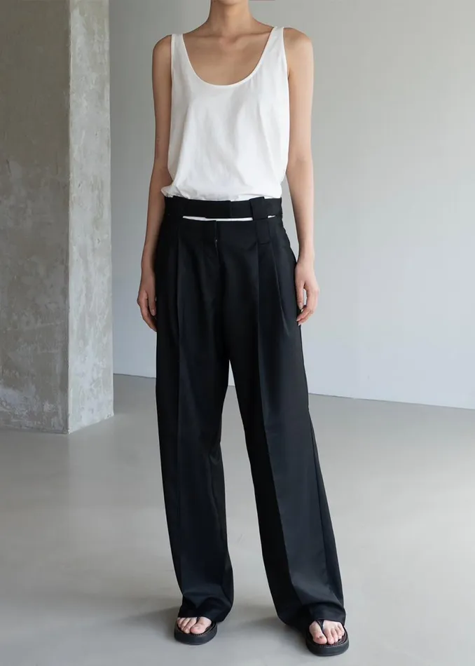 The Frankie Shop Tate Trousers 8211 Black Shop Clothing