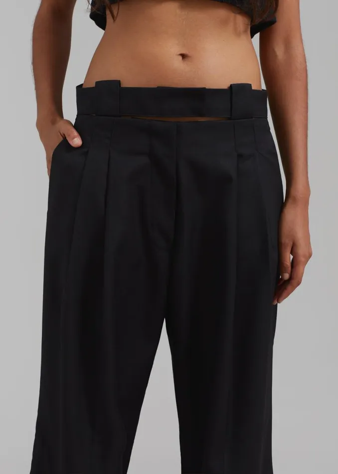 The Frankie Shop Tate Trousers 8211 Black Shop Clothing