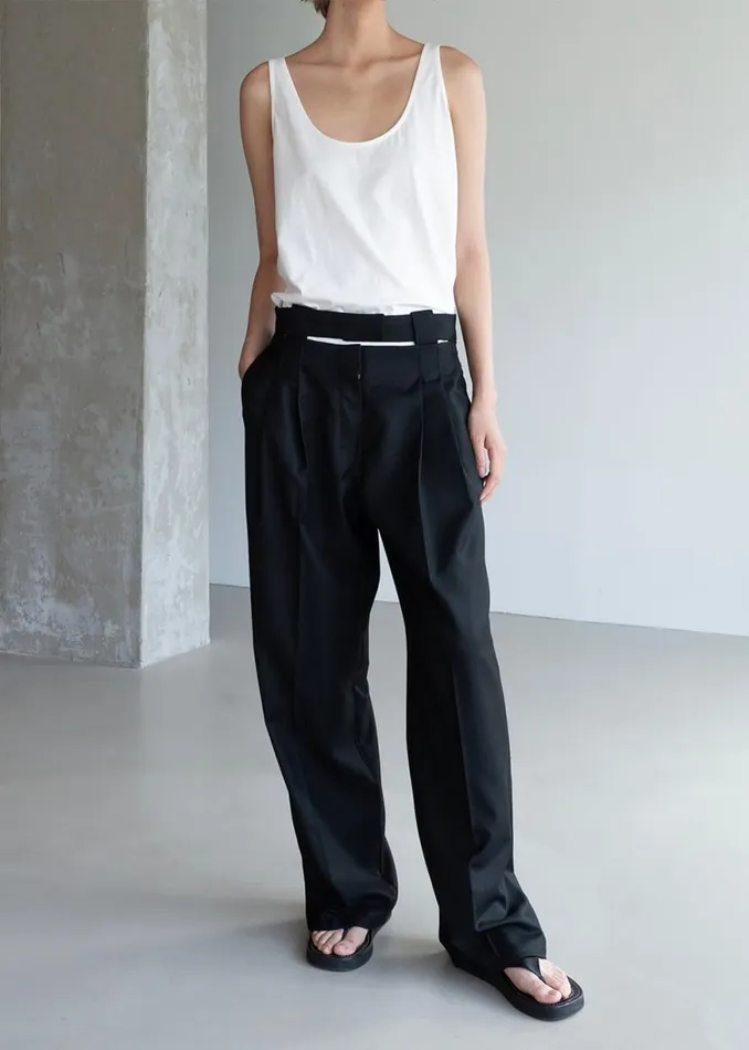 The Frankie Shop Tate Trousers 8211 Black Shop Clothing