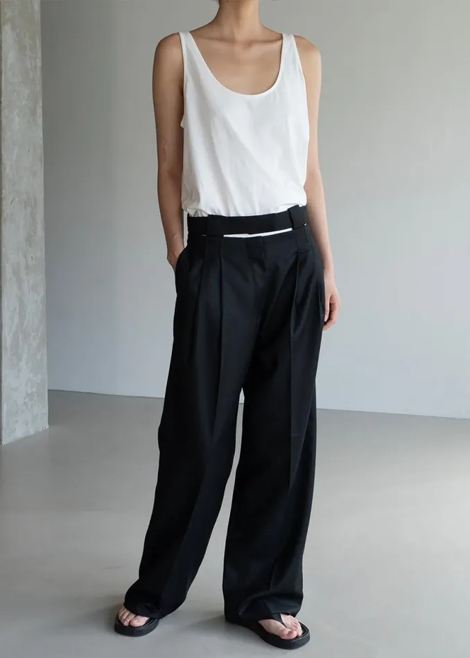 The Frankie Shop Tate Trousers 8211 Black Shop Clothing