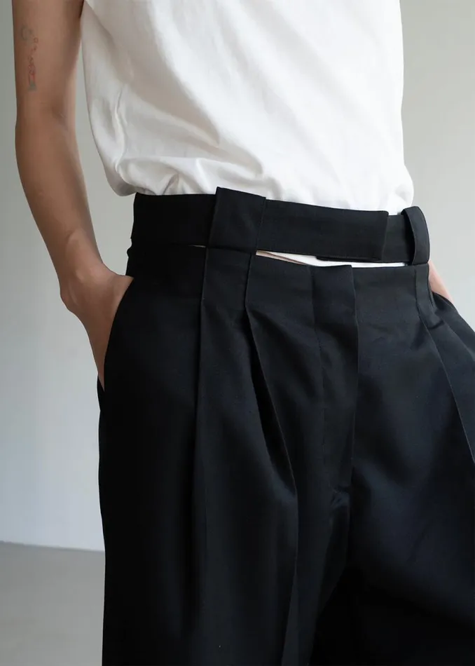 The Frankie Shop Tate Trousers 8211 Black Shop Clothing