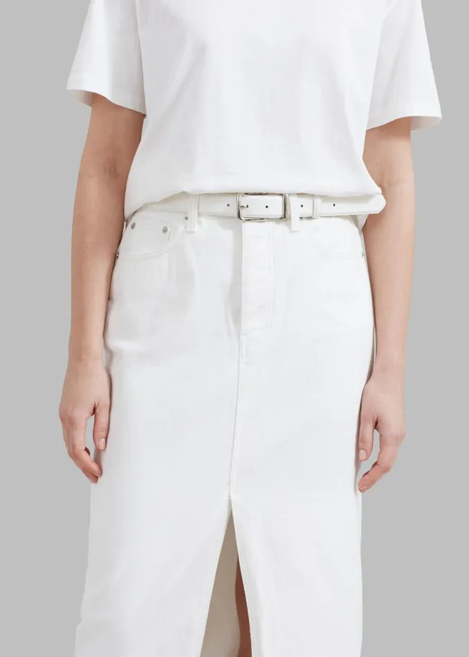 The Frankie Shop Texas Denim Pencil Skirt 8211 Off White Shop Denim
