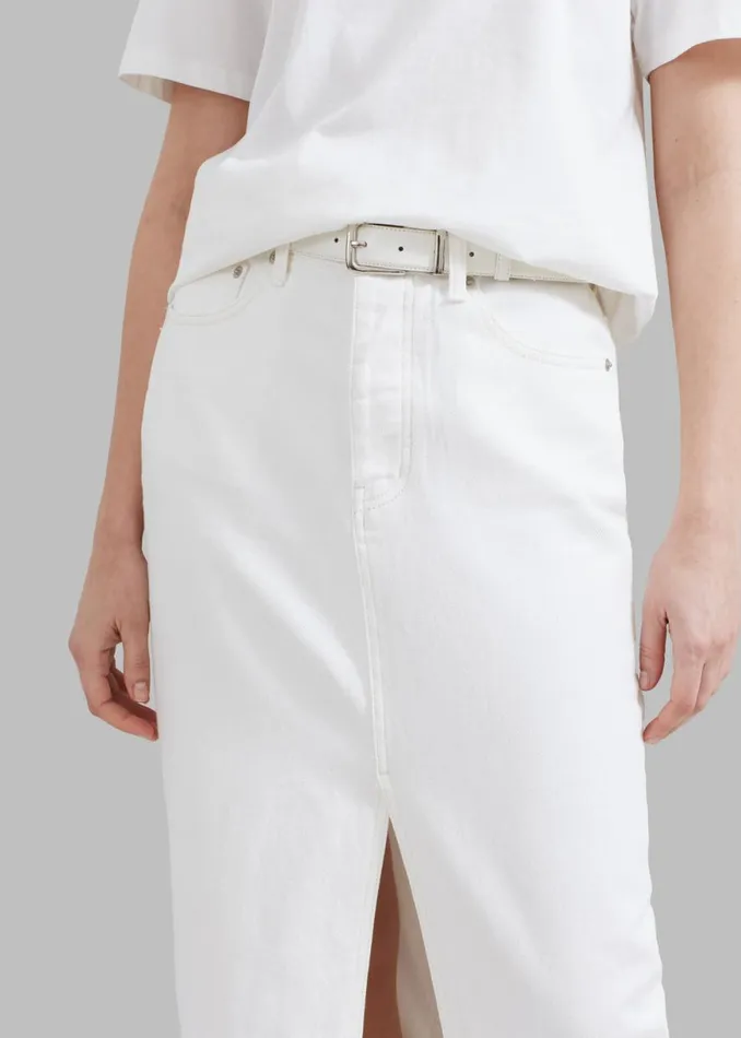 The Frankie Shop Texas Denim Pencil Skirt 8211 Off White Shop Denim