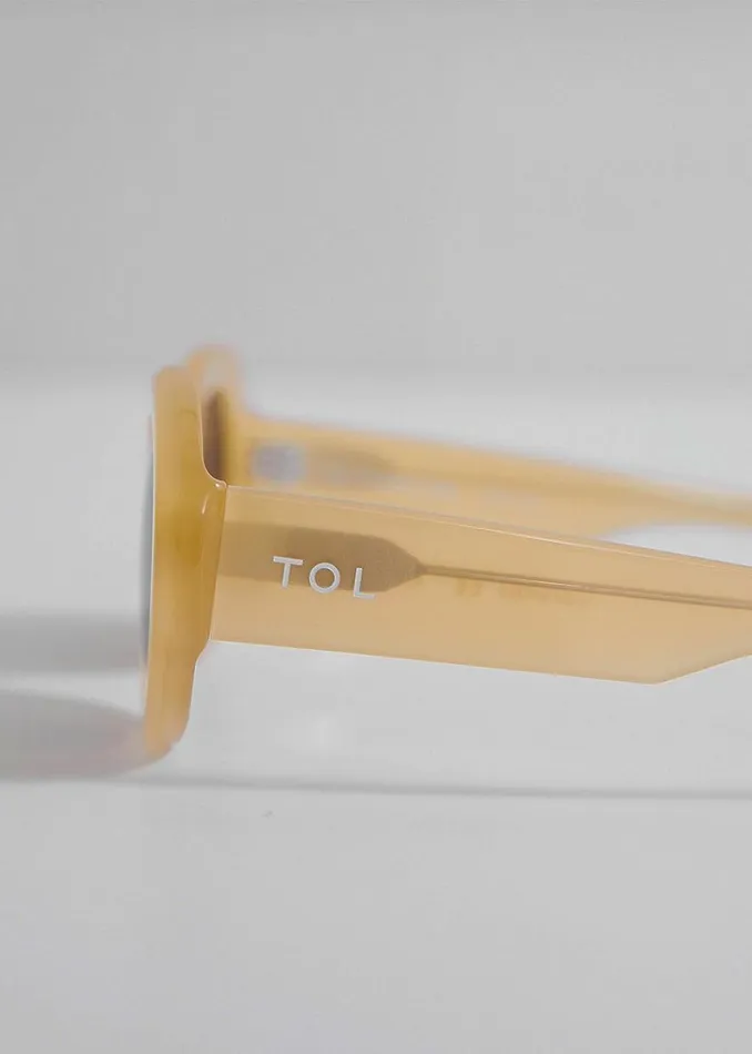 The Frankie Shop TOL Eyewear Double Round Sunglasses 8211 Honey Shop Accessories