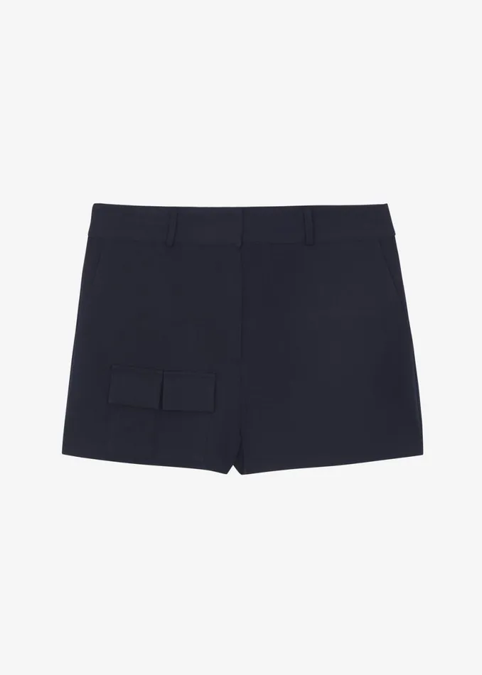 The Frankie Shop Wendy Mini Shorts 8211 Navy Shop Bottoms