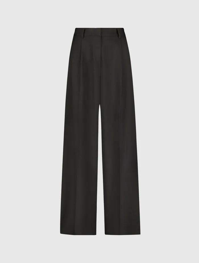 The MACkenzie Wide Leg Trouser 8211 FINAL SALE Black Women Pants Mac Duggal