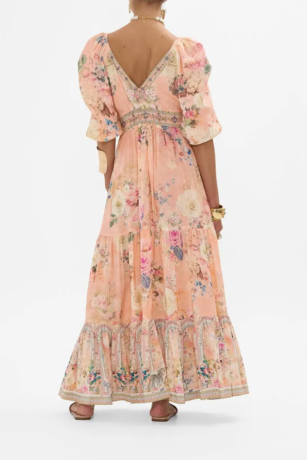 TIERED PUFF SLEEVE DRESS THE JEWELLERY PALACE The Jewellery Palace Womens Camilla Dresses TIERED PUFF SLEEVE DRESS THE JEWELLERY PALACE The Jewellery Palace Womens Camilla Dresses