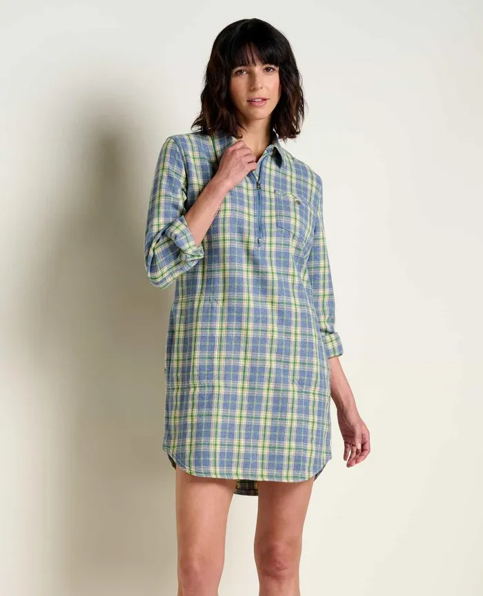 ToadandCo Dresses Bodie Quarter Zip Dress Cornflower 8211 Women039s