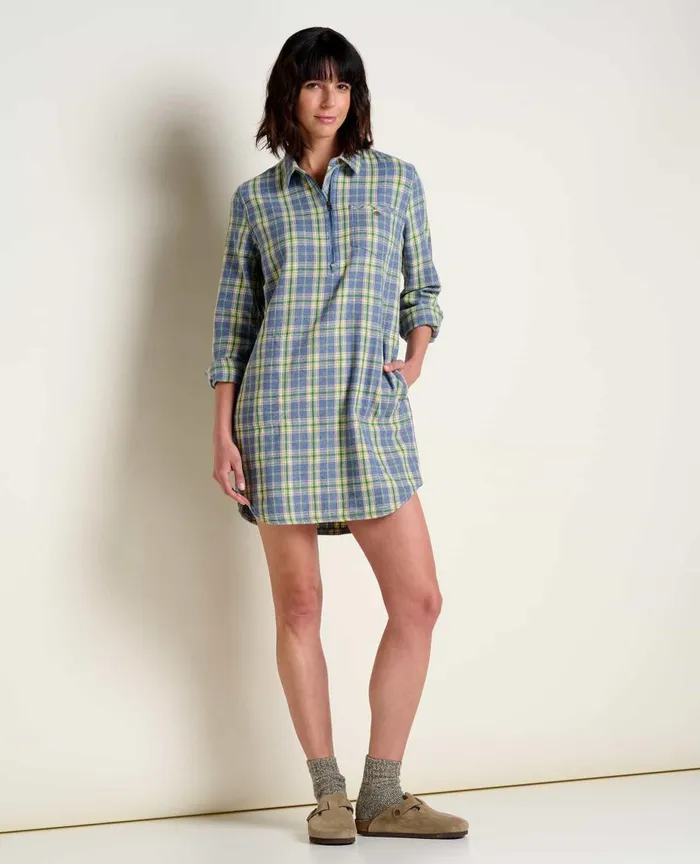 ToadandCo Dresses Bodie Quarter Zip Dress Cornflower 8211 Women039s