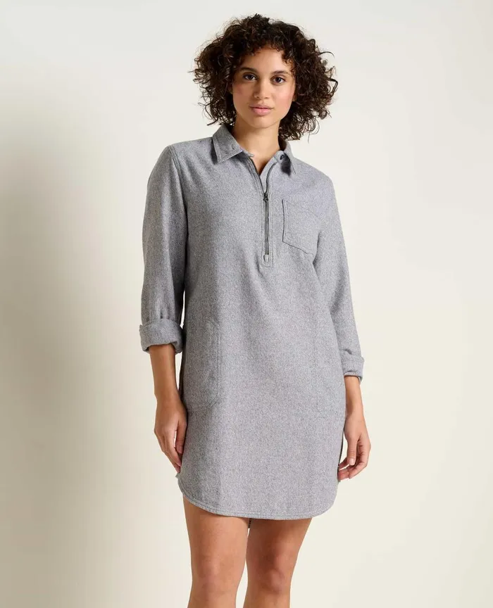 ToadandCo Dresses Bodie Quarter Zip Dress Smoke 8211 Women039s
