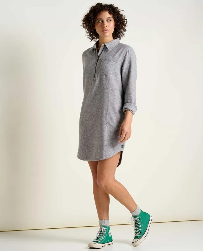ToadandCo Dresses Bodie Quarter Zip Dress Smoke 8211 Women039s
