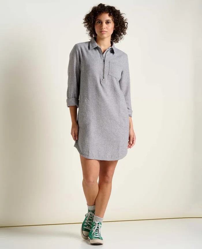 ToadandCo Dresses Bodie Quarter Zip Dress Smoke 8211 Women039s