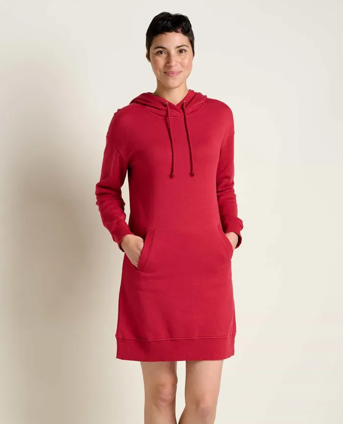 ToadandCo Dresses Hemp Daybreaker Hooded Dress Berry 8211 Women039s
