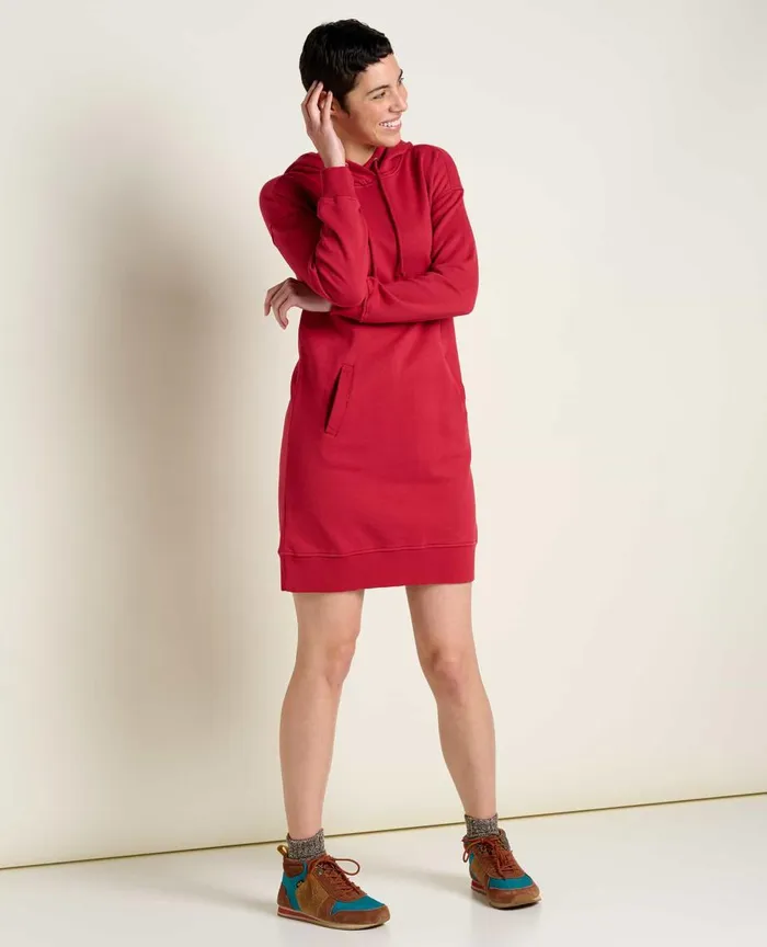 ToadandCo Dresses Hemp Daybreaker Hooded Dress Berry 8211 Women039s