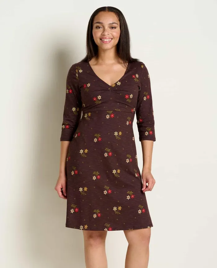 ToadandCo Dresses Rosalinda Dress Carob Duo Print 8211 Women039s