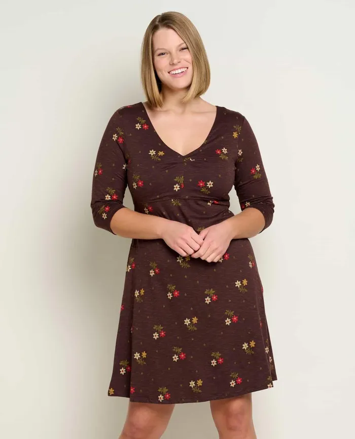 ToadandCo Dresses Rosalinda Dress Carob Duo Print 8211 Women039s