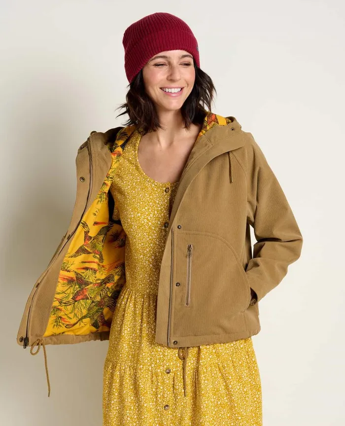 ToadandCo Jackets and Layers Granite Cord Raglan Jacket Honey Brown Cord 8211 Women039s