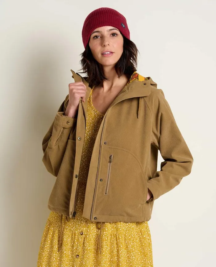 ToadandCo Jackets and Layers Granite Cord Raglan Jacket Honey Brown Cord 8211 Women039s