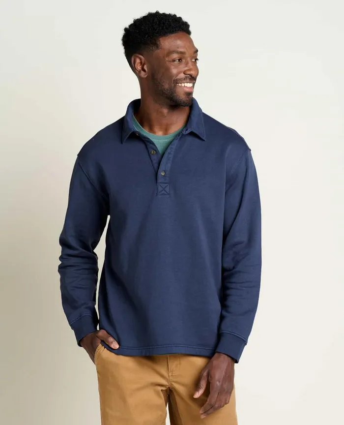 ToadandCo Jackets and Layers Hemp Daybreaker Rugby Big Sky 8211 Men039s