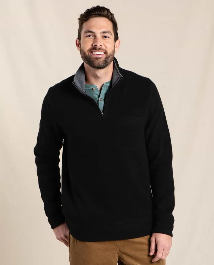 ToadandCo Jackets and Layers Kennicott Quarter Zip Sweater Black 8211 Men039s
