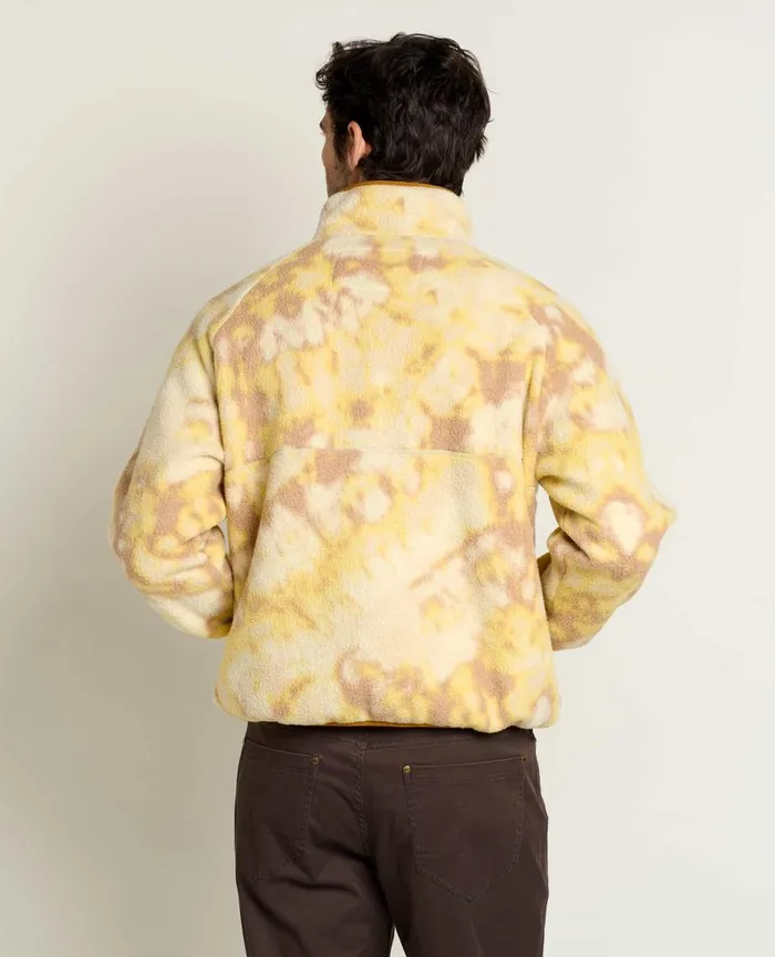 ToadandCo Jackets and Layers Men039s Campo Fleece Pullover Barley Tie Dye Print 8211 Men039s