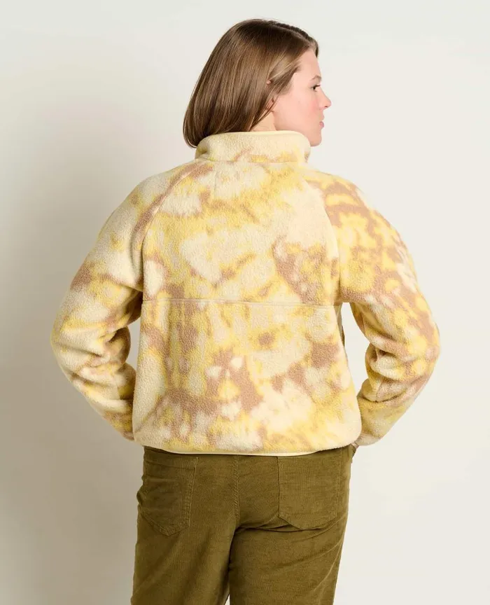 ToadandCo Jackets and Layers Women039s Campo Fleece Pullover Barley Tie Dye Print 8211 Women039s