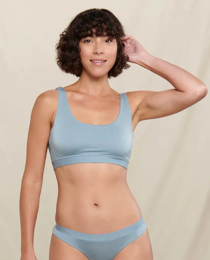 ToadandCo Loungewear and Sleep Scoop Bralette Weathered Blue 8211 Women039s