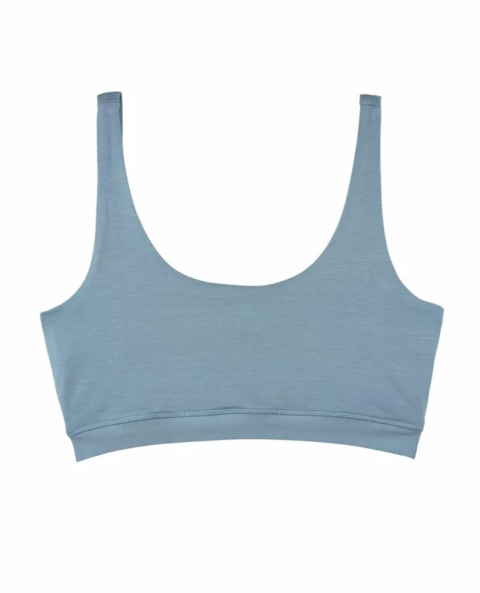 ToadandCo Loungewear and Sleep Scoop Bralette Weathered Blue 8211 Women039s