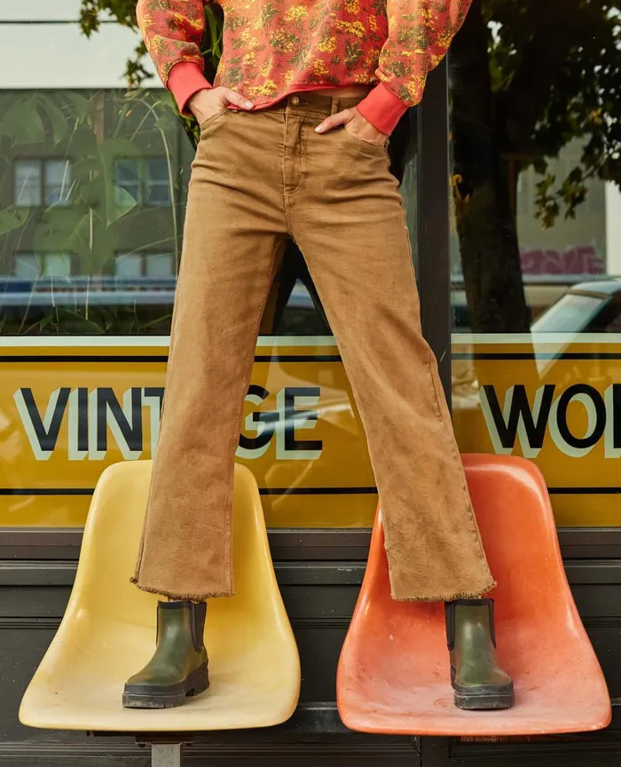 ToadandCo Pants Balsam Seeded Cutoff Pant Honey Brown 8211 Women039s