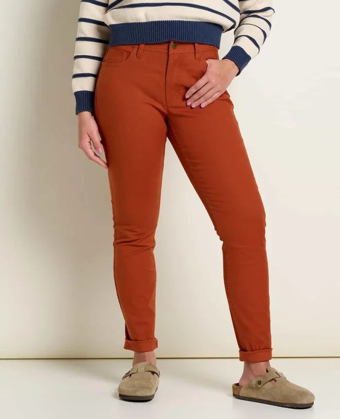 ToadandCo Pants Earthworks 5 Pocket Skinny Pant Cinnamon 8211 Women039s
