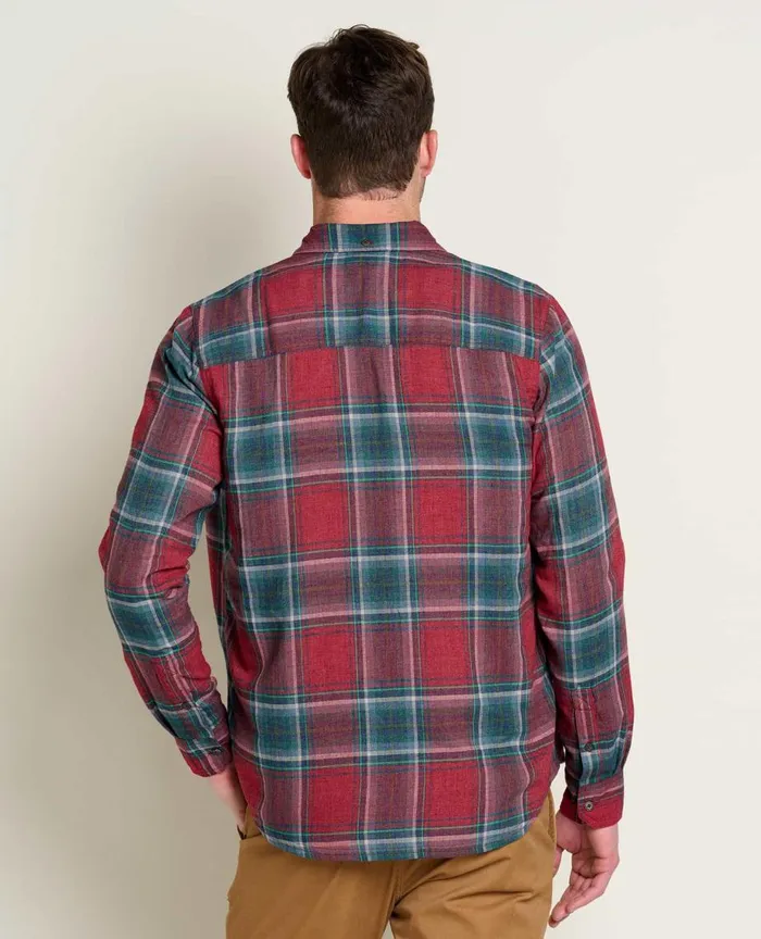 ToadandCo Shirts Airsmyth Long Sleeve Shirt Berry Windowpane 8211 Men039s