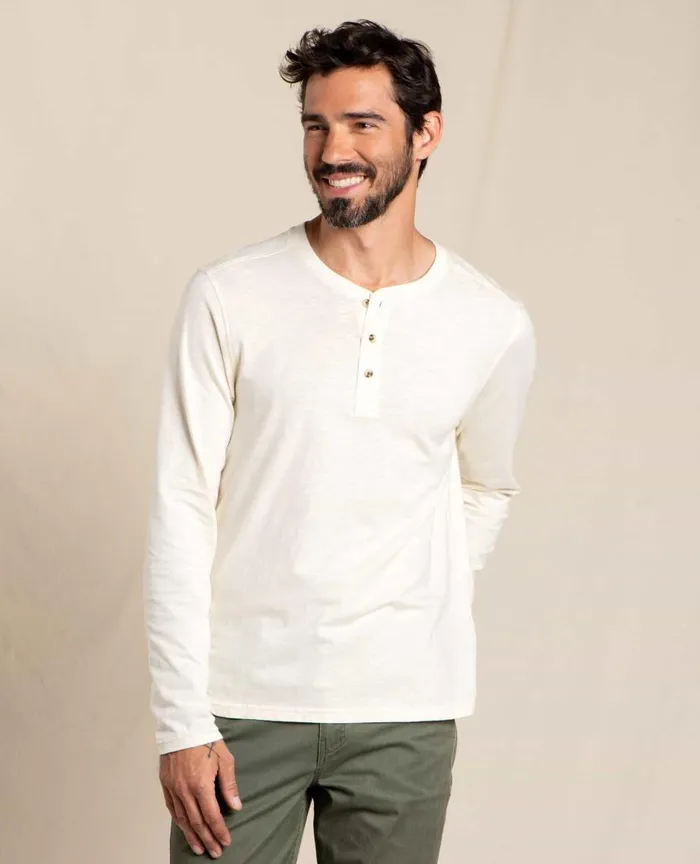 ToadandCo Shirts Men039s Primo Long Sleeve Henley Salt 8211 Men039s