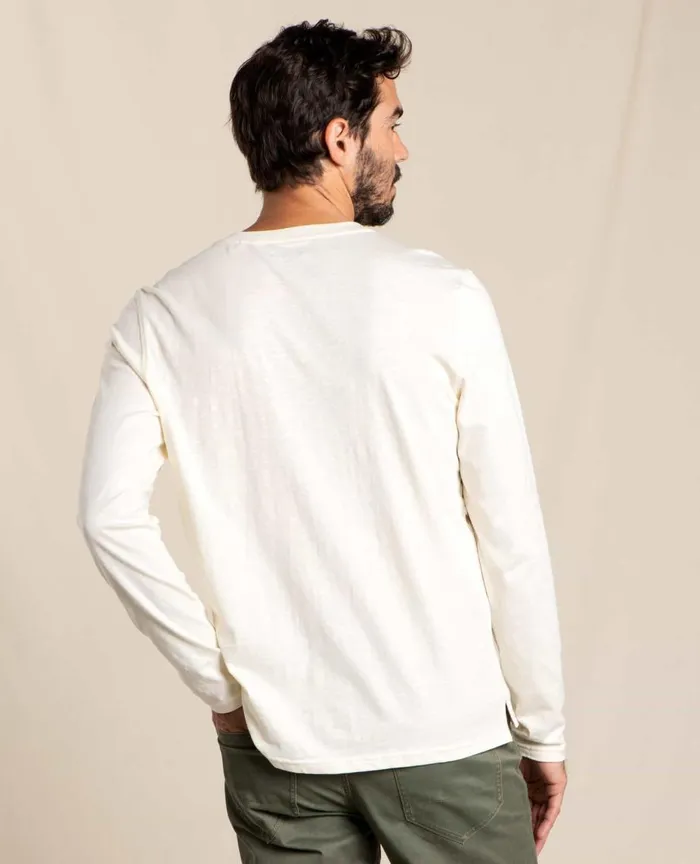 ToadandCo Shirts Men039s Primo Long Sleeve Henley Salt 8211 Men039s