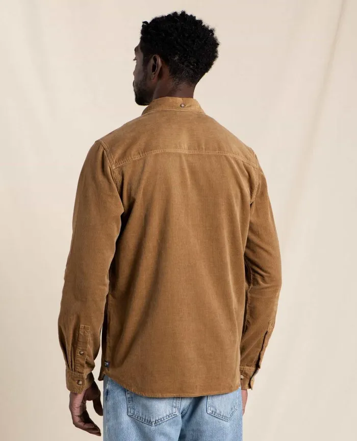 ToadandCo Shirts Men039s Scouter Cord Long Sleeve Shirt Honey Brown 8211 Men039s