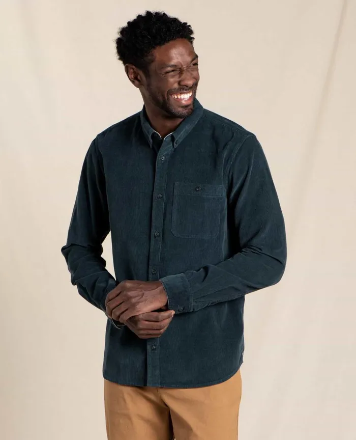 ToadandCo Shirts Men039s Scouter Cord Long Sleeve Shirt Midnight 8211 Men039s